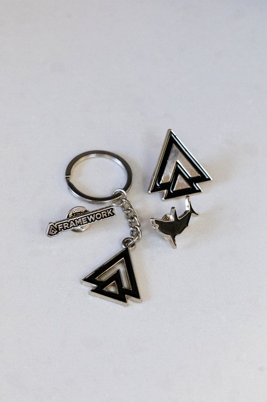 Pins and keychain